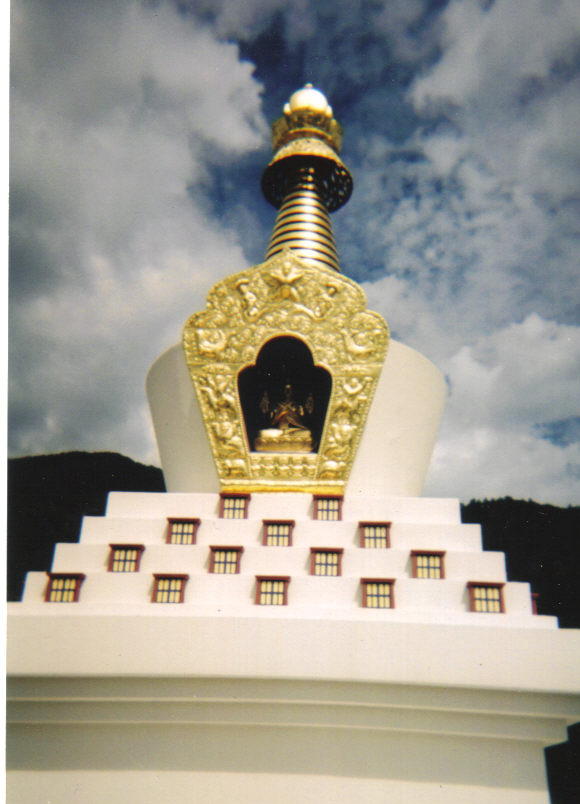 The Tashi Gomang Stupa in Crestone, Colorado, in honor of The XVI Gyalwa Karmapa with 84,000 Paths to Understanding